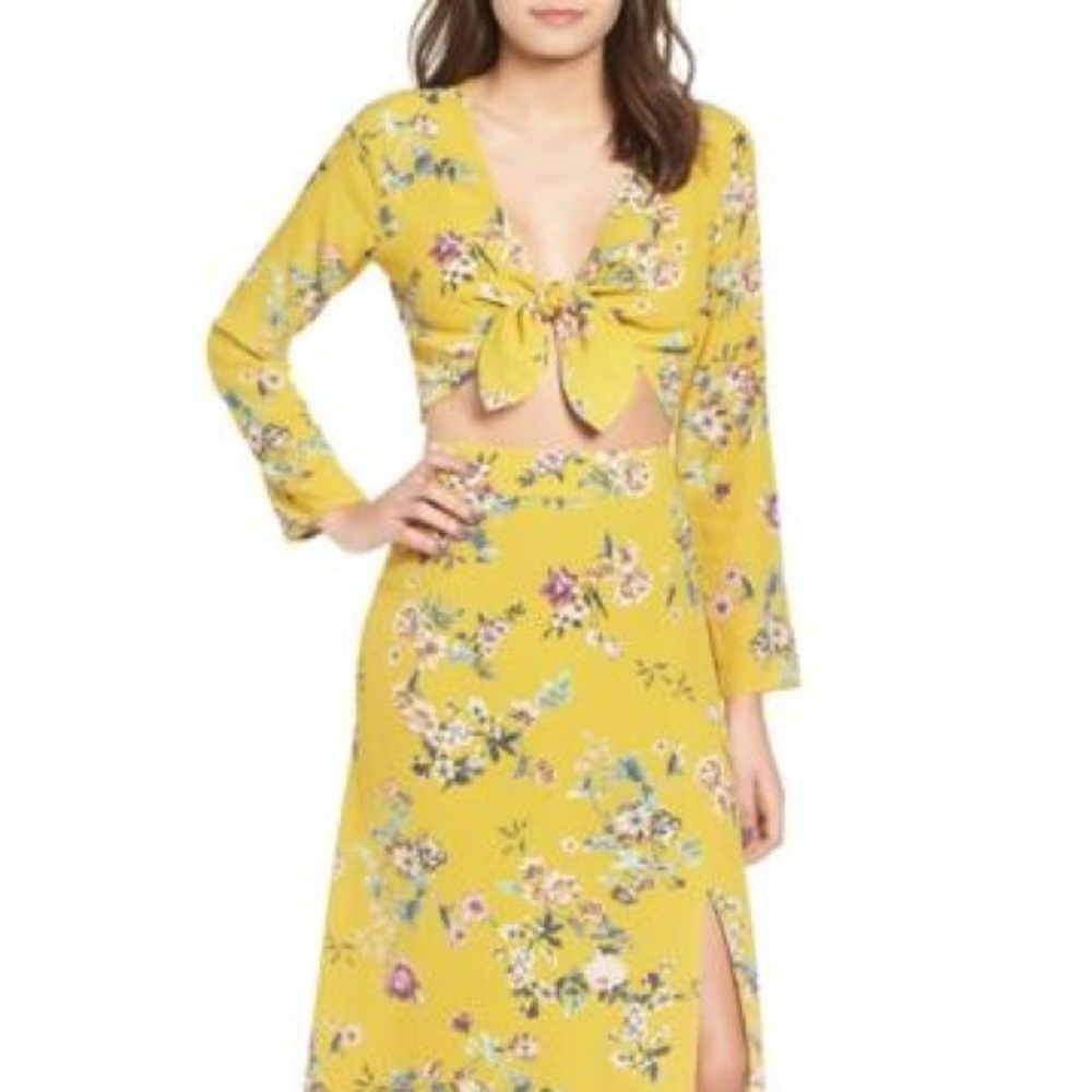 NWT Leith Tie Crop Top